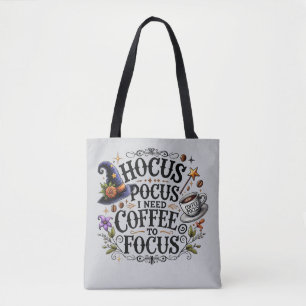 Grappige Hocus Pocus Ik Heb Koffie Heks nodig Draagtas