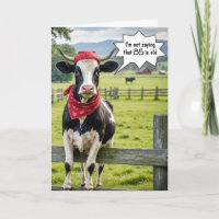 Grappige Holstein Koe voor 85ste verjaardag