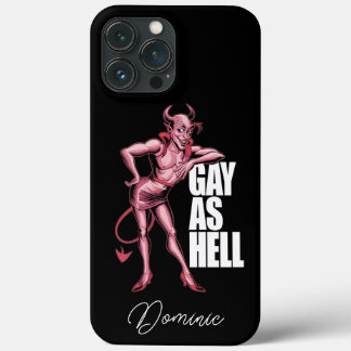 Grappige homo als hel demon iPhone 13 pro max hoesje