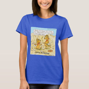 Grappige Hond Archeologie Cartoon  T-shirt