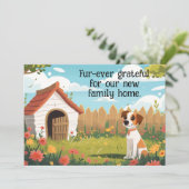 Grappige hond bewegende aankondiging (Staand voorkant)