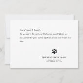 Grappige hond bewegende aankondiging (Achterkant)