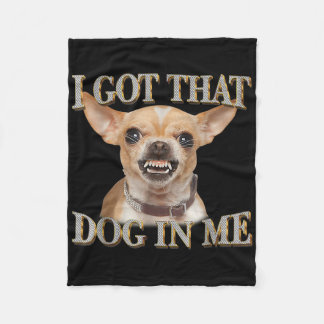 Grappige hond Chihuahua liefhebbers ik heb die hon Fleece Deken