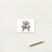 Grappige Hond Cowboy Post-it® Notes (Op bureau)