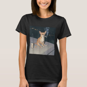Grappige hond die chihuahua meme sigaret bier Fu r T-shirt