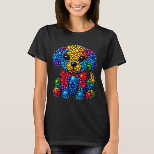 Grappige Hond Dierenliefhebbers Stippen Gelukkige T-shirt