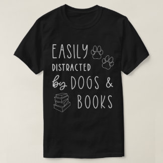 Grappige Hond en Boek Liefhebber Cadeau Idee T-shirt
