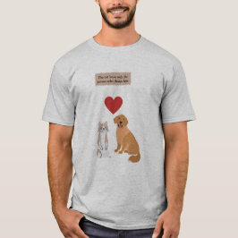 grappige hond en kat t-shirt