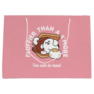 Grappige Hond en S'more Design – Kawaii Huisdierli Groot Cadeauzakje