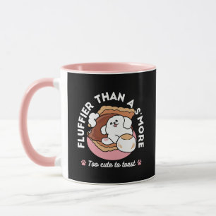 Grappige Hond en S'more Design – Kawaii Huisdierli Mok
