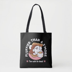 Grappige hond en S'more-ontwerp – Kawaii huisdierl Draagtas