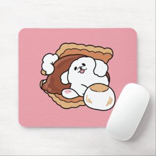 Grappige hond en S'more-ontwerp – Kawaii huisdierl Muismat