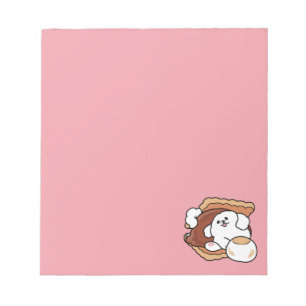 Grappige hond en S'more-ontwerp – Kawaii huisdierl Notitieblok