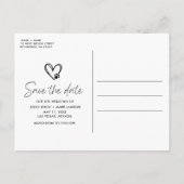 Grappige Hond Foto Bruiloft Save the Date Aankondigingskaart (Achterkant)