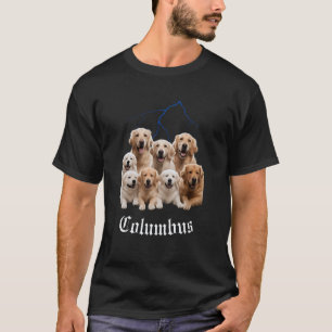Grappige Hond Golden Retriever Bootleg Columbus Oh T-shirt