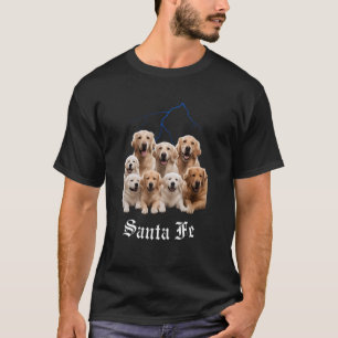 Grappige Hond Golden Retriever Bootleg Santa Fe Ne T-shirt
