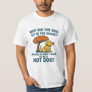 Grappige hond grap T-shirt voor de zomer