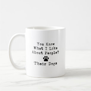 Grappige Hond Humor Moderne Quote Koffiemok