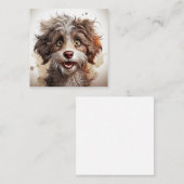 grappige hond informatiekaartje (Voorkant / Achterkant)