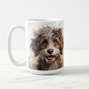 grappige hond koffiemok
