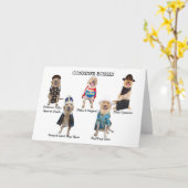 Grappige hond / Lab-baas verjaardag Kaart (Gele Bloem)