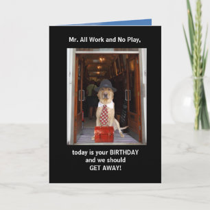 Grappige hond / Lab echtgenoot verjaardag Kaart