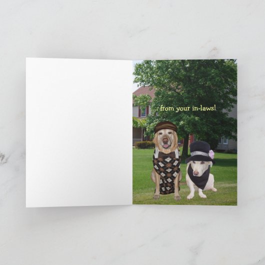 Grappige hond / Lab verjaardag voor mannelijke fie Kaart (Binnen)