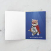 Grappige hond / laboratorium en kat worden goed kaart (Binnen)