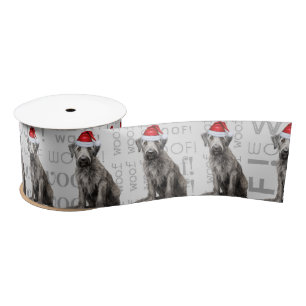 Grappige Hond Liefhebber Schattige Wolfshond Kerst Lint