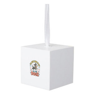 Grappige Hond Liefhebber Vintage Huisdier Alle Hon Kubus Ornament