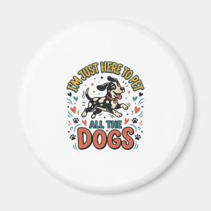 Grappige Hond Liefhebber Vintage Huisdier Alle Hon Magneet