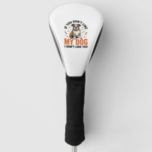 Grappige Hond Liefhebber Vintage Puppy Citaat Shir Golfheadcover