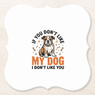 Grappige Hond Liefhebber Vintage Puppy Citaat Shir Kartonnen Onderzetters