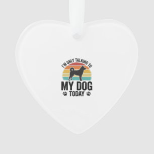 Grappige Hond Liefhebber Vintage Zonsondergang Cit Ornament