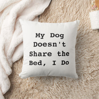 Grappige Hond Moeder Bed Delen Persoonlijke Kussen