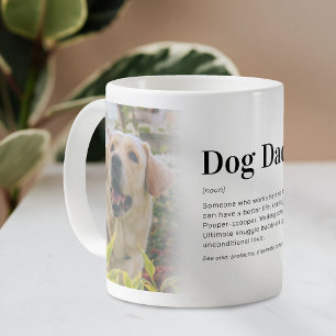Grappige Hond Papa Definitie Foto Koffiemok