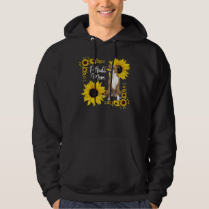 Grappige Hond Pitbull Moeder Zonnebloem Voor Vrouw Hoodie