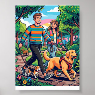 Grappige hond poster