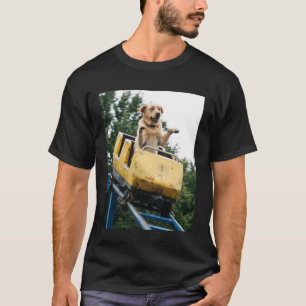 Grappige Hond Roller Coaster Meme Dwaze Grafische T-shirt