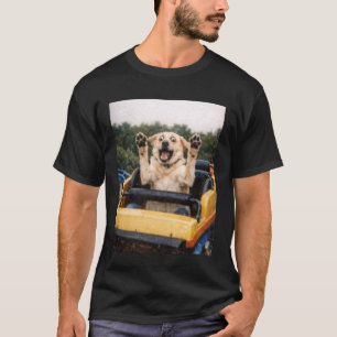 Grappige Hond Roller Coaster Meme Grappige Grafisc T-shirt