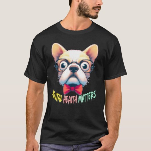Grappige hond, schattige dieren t-shirt (Voorkant)