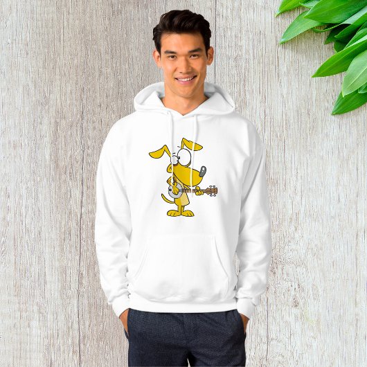 Grappige hond speelt banjo muziek hoodie
