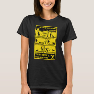 Grappige hond training instructie handleiding t-shirt
