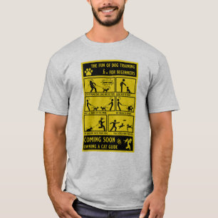 Grappige hond training instructie handleiding t-shirt