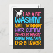 Grappige Hond Trimmer Citaat Huisdier Grappige Pup Briefkaart (Voorkant / Achterkant)