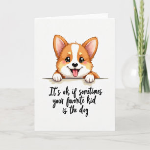 Grappige Hond Vaderdag Kaart