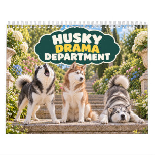 Grappige Hond van het Drama Team van de Husky Kalender