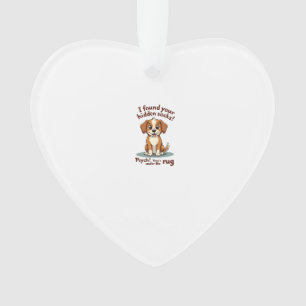 Grappige Hond Verborgen Sokken Citaat Vintage Cart Ornament