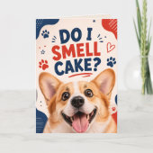 Grappige Hond Verjaardag Kaart (Voorkant)