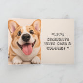 Grappige Hond Verjaardag Kaart (Binnen)